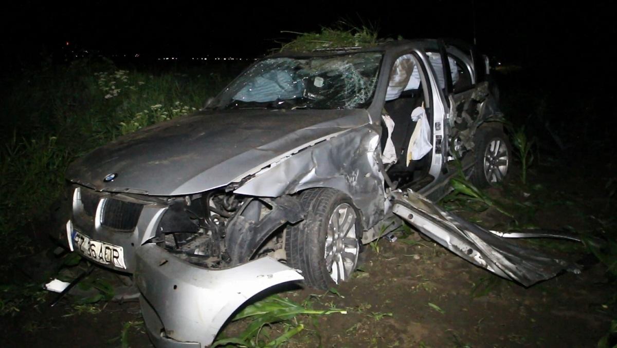 Un accident teribil s-a produs, noaptea trecută, pe DJ203, în comuna Ziduri, Buzău