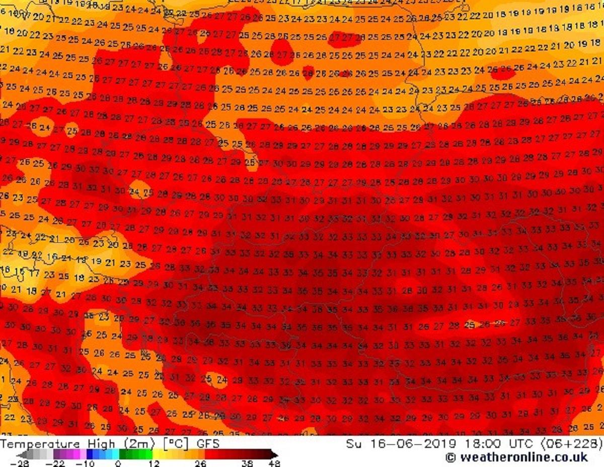 ANM anunţă temperaturi de 36 de grade Celsius