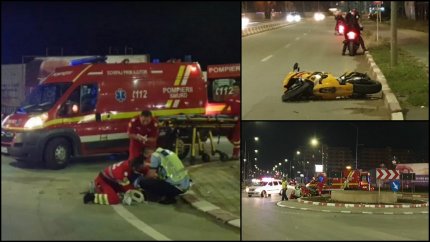 Poliţistă lovită de motociclist în Mamaia Nord