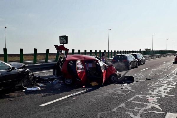 Accident pe Autostrada Soarelui