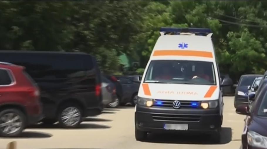 Ambulanță în misiune Ambulanță într-o intervenție pe litoral