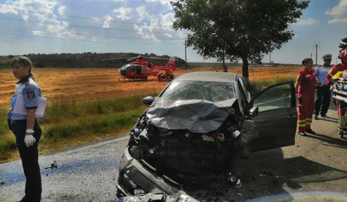 Cinci victime după un cumplit accident în zona Celsy, la ieşire din Ovidiu