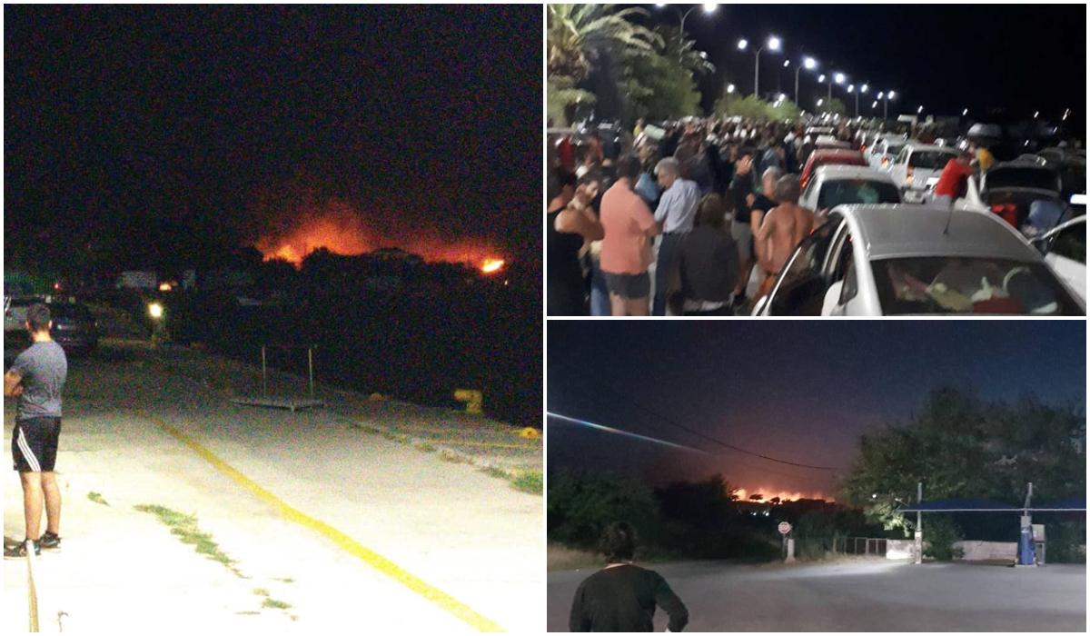 Incendii devastatoare pe insula unde sute de români sunt blocaţi