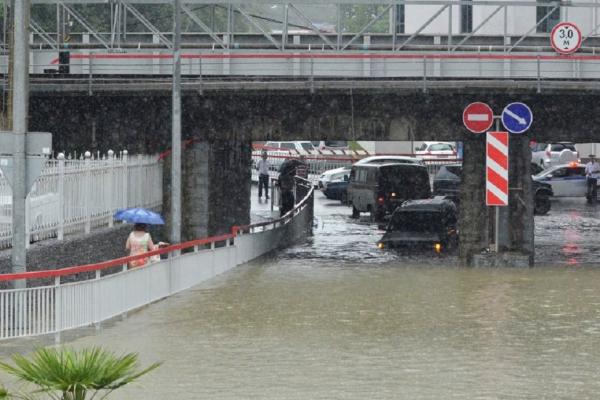 Staţiunea rusească, inundată