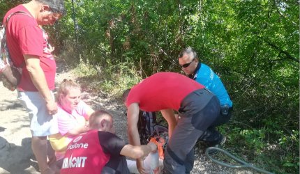 Turista a suferit o fractură la gleznă