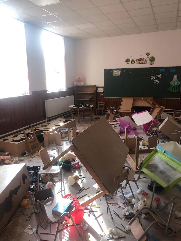 Şcoala din Clejani, Giurgiu a fost devastată de trei elevi