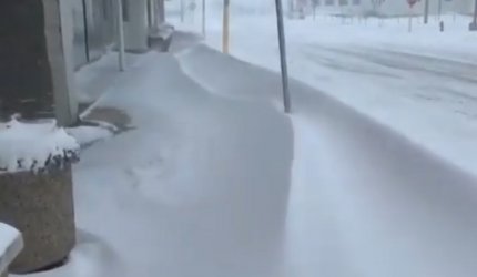 Zăpadă de un metru în Montana