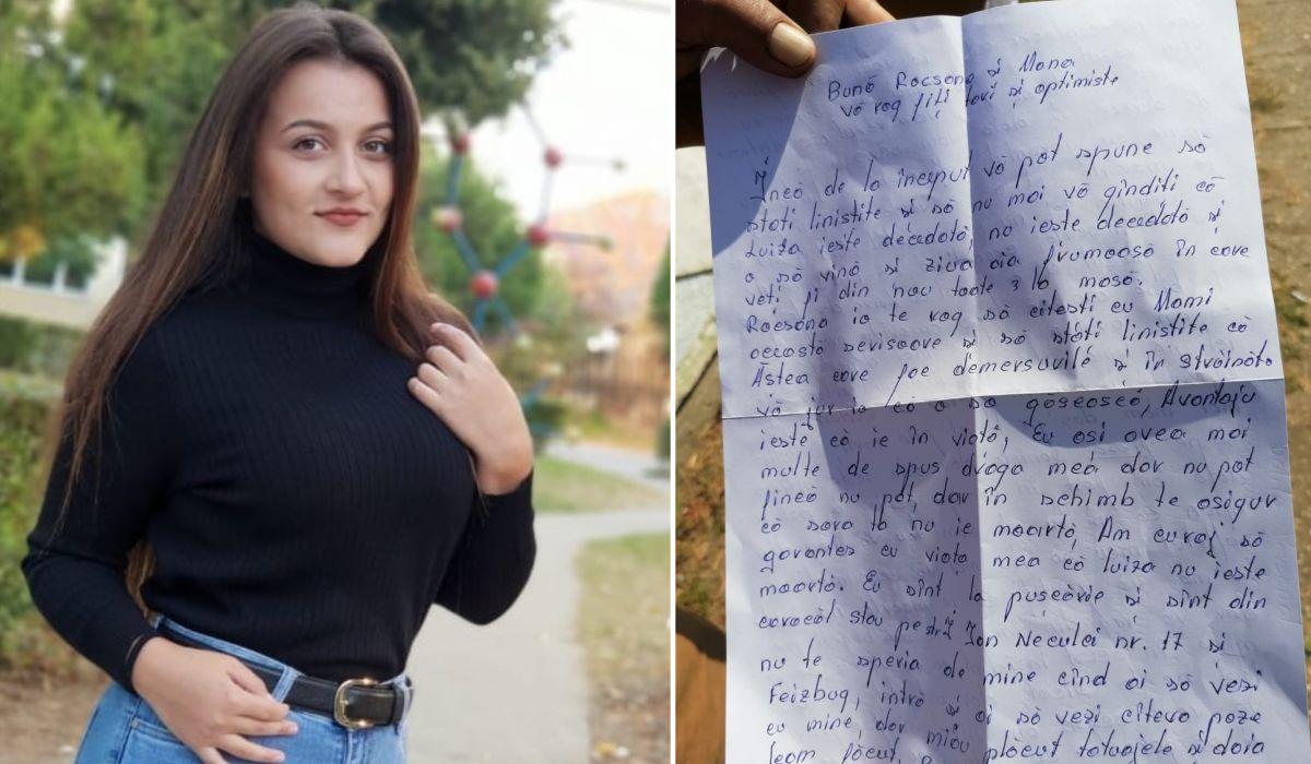 Scrisoare primită de mama Luizei Melencu de la un deţinut din Craiova