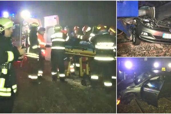 Salvatorii intervin la un accident feroviar, în Lugoj