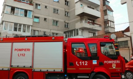 Mobilizare generală a pompierilor din Slatina, după ce o fetiţă a rămas blocată în apartament