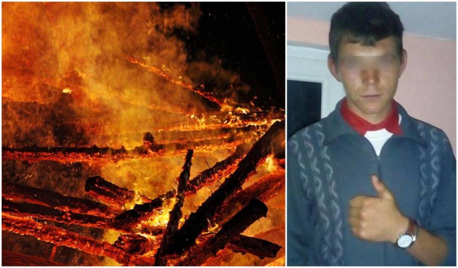 Un tânăr a declanşat un incendiu Incediu puternic, pus din dragoste