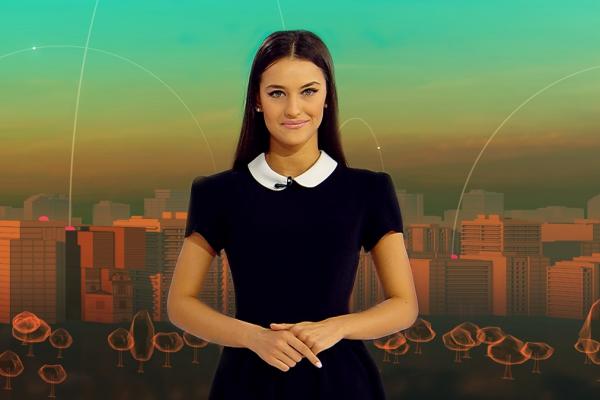 Prezentatoarea Horoscopului, Rosse, în platoul Observator