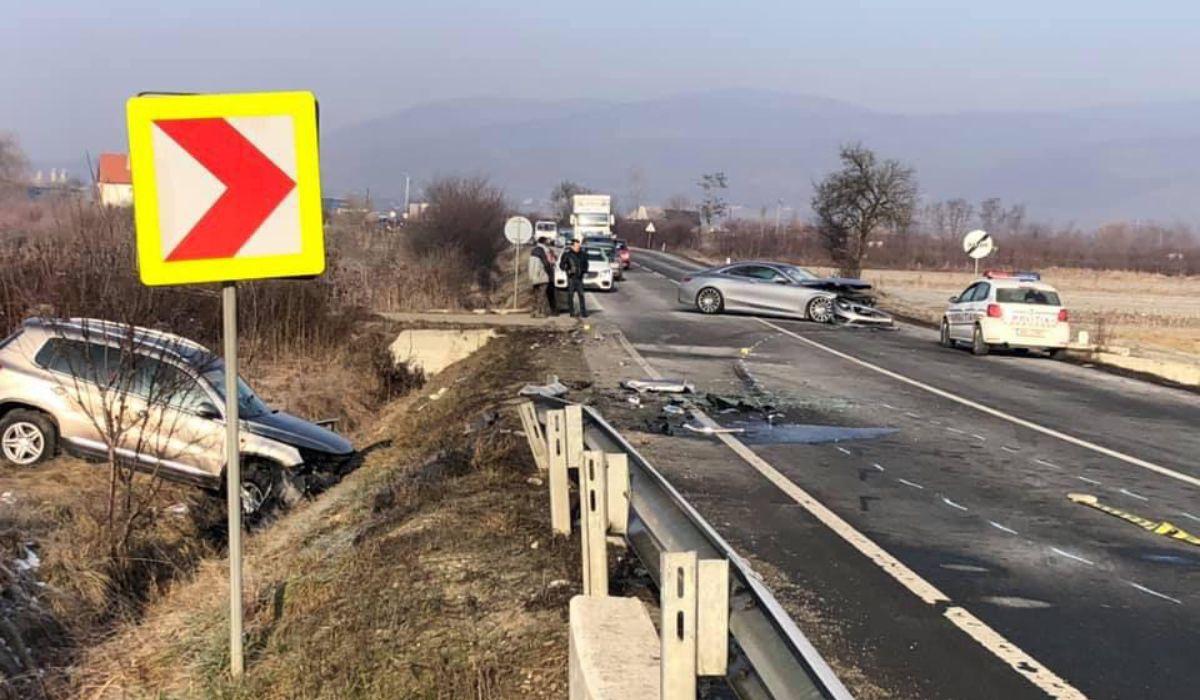 Accident grav în Coplean, Cluj