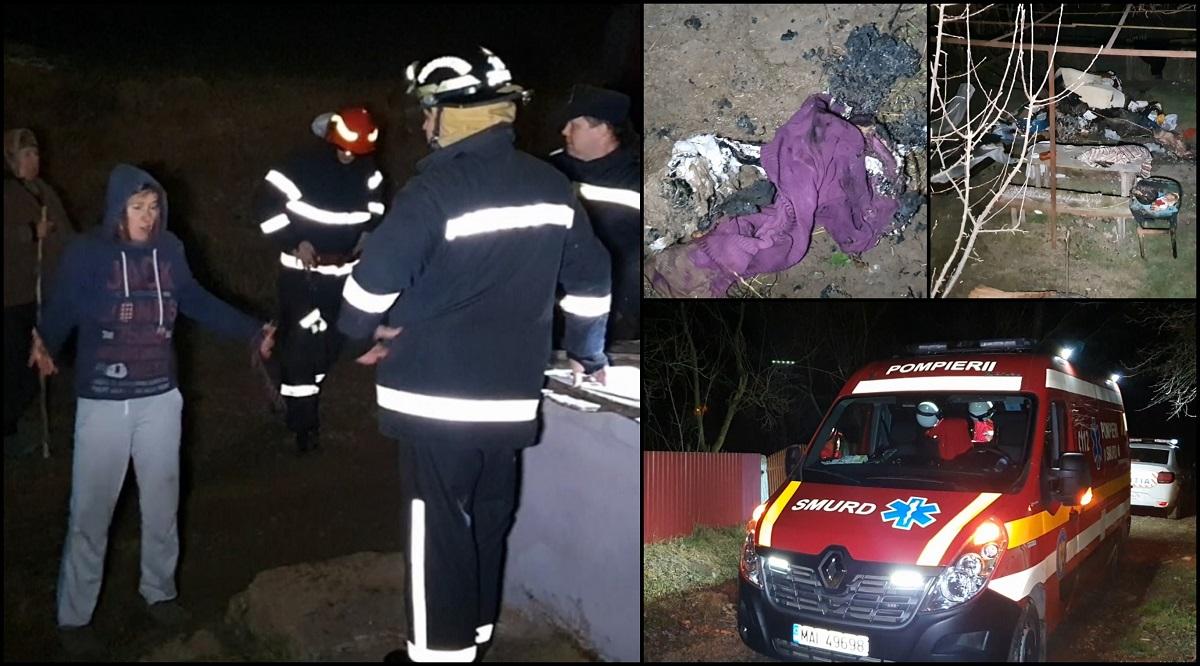 Femeia de 43 de ani a fost incendiată de iubit la Vorona, în Botoşani