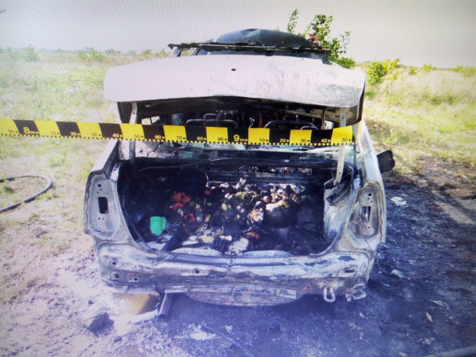 Masina șoferului de 64 de ani s-a făcut scrum