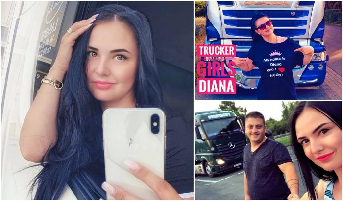 Diana Stoian are 26 de ani și este șoferiță profesionistă de TIR