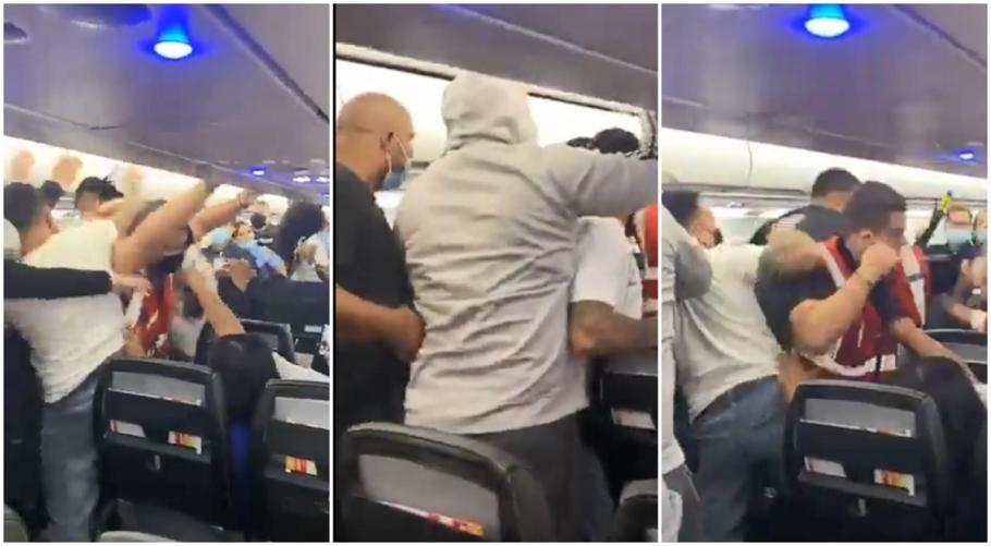 bataie in avion Mai mulți pasageri s-au luat la bătaie într-un avion pe ruta New Jersey - Puerto Rico