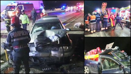 Accident cu șase victime în Slatina, la Podul Olt