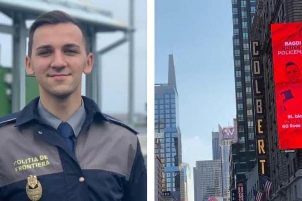 Robert, un polițist de frontieră român, a salvat 60 de vieți donând sânge.