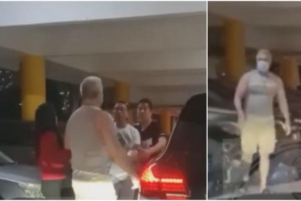 Luptă nedreaptă într-o parcare, unul contra trei, cu rezultat neaşteptat. Un bărbat şi-a protejat soţia