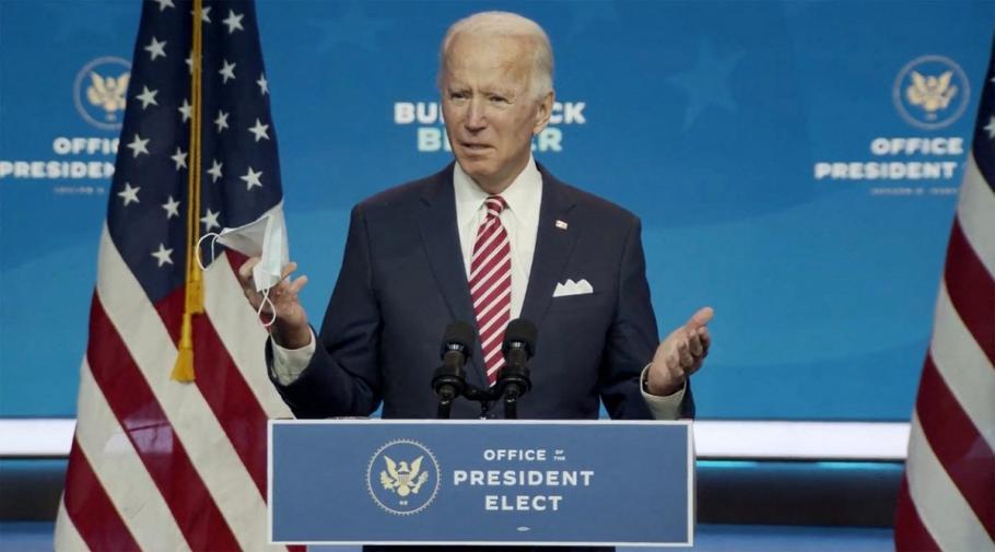 Joe Biden, preşedintele ales Joe Biden a susţinut un discurs şi a răspuns la întrebările jurnaliştilor la Wilmington, Delaware