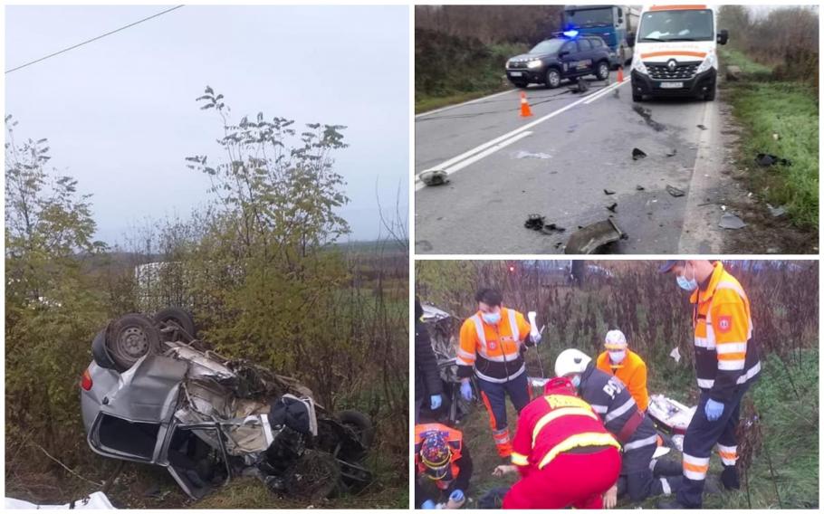 Doi bărbați au murit zdrobiți într-un Matiz, la Vulturești Doi bărbați au murit zdrobiți într-un Matiz, la Vulturești