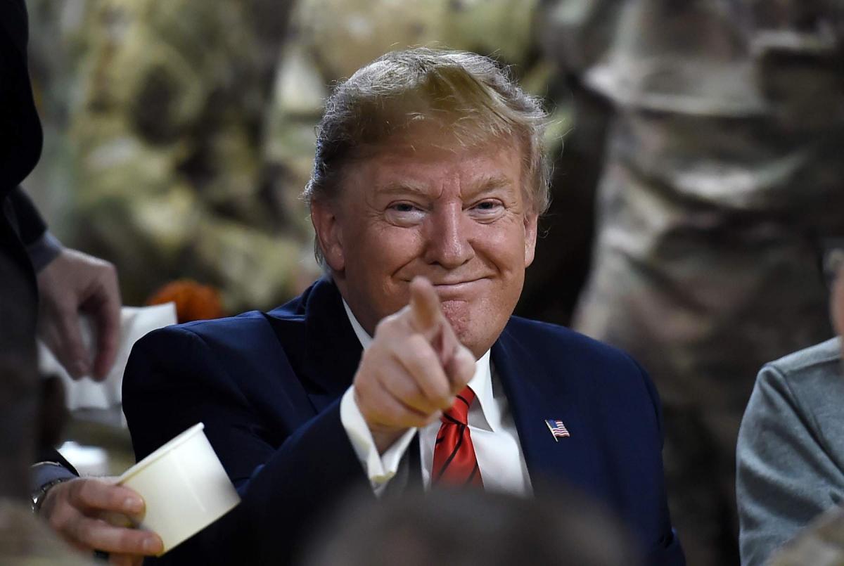 Preşedintele SUA, Donald Trump Președintele Donald Trump, în timpul unei vizite-surpriză la trupele din Afganistan