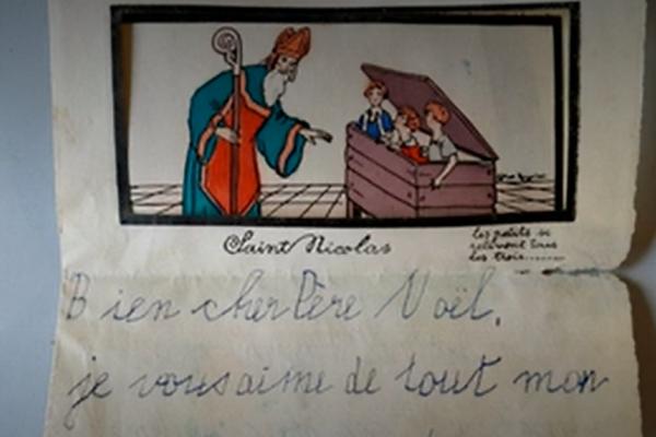 O scrisoare către Moș Crăciun, uitată timp de 90 de ani, tocmai ce a fost descoperită de arheologi în Alsacia