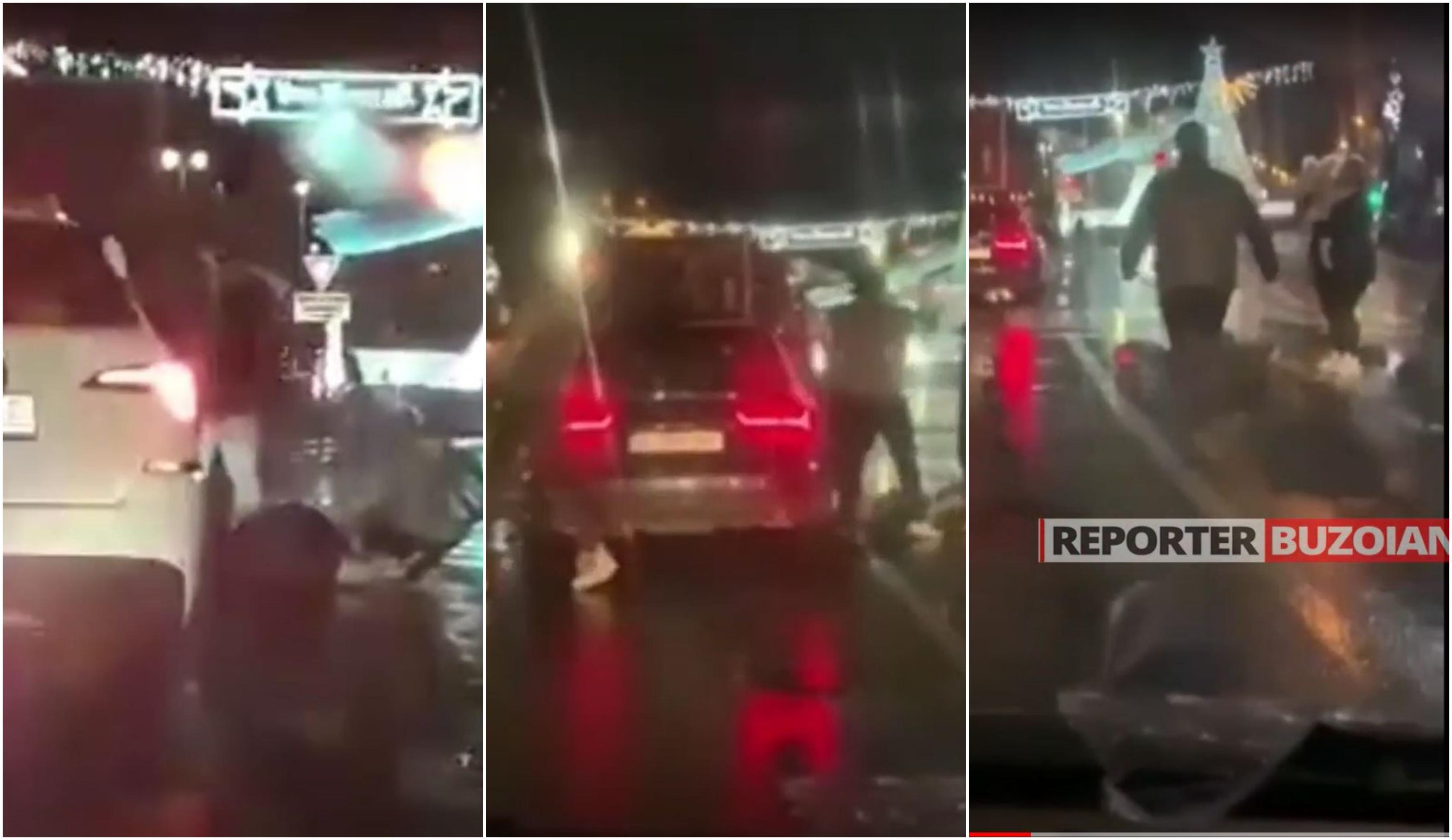 Bătaie în trafic. Pieton făcut knock-out cu un pumn și lăsat să agonizeze în stradă Pieton făcut knock-out cu un pumn și lăsat să agonizeze în stradă