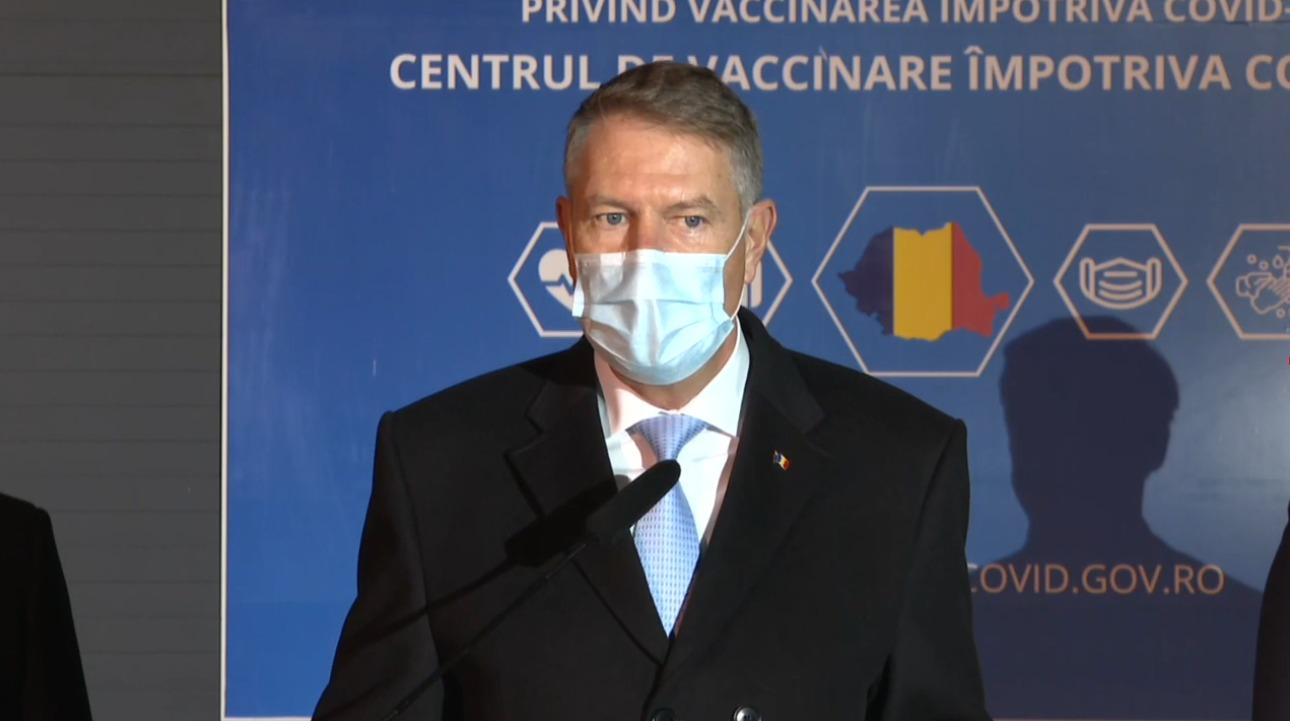 Preşedintele României a spus că vaccinarea anti-covid ar putea începe, în România, la începutul anului 2021