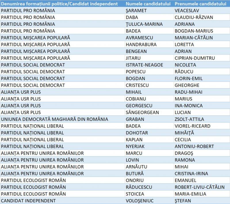 Candidați Senat diaspora
