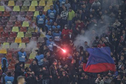 Suporterii FCSB la meciul cu Dinamo