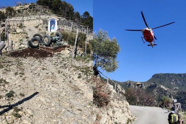 Muncitorul român, transportat cu elicopterul la spital