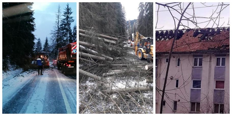 Situaţie dramatică în Harghita, din cauza viscolului Autorităţile locale trag din greu pentru remedierea problemelor
