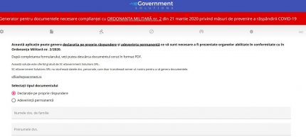 Generator pentru declarația pe proprie răspundere și adeverința de angajator