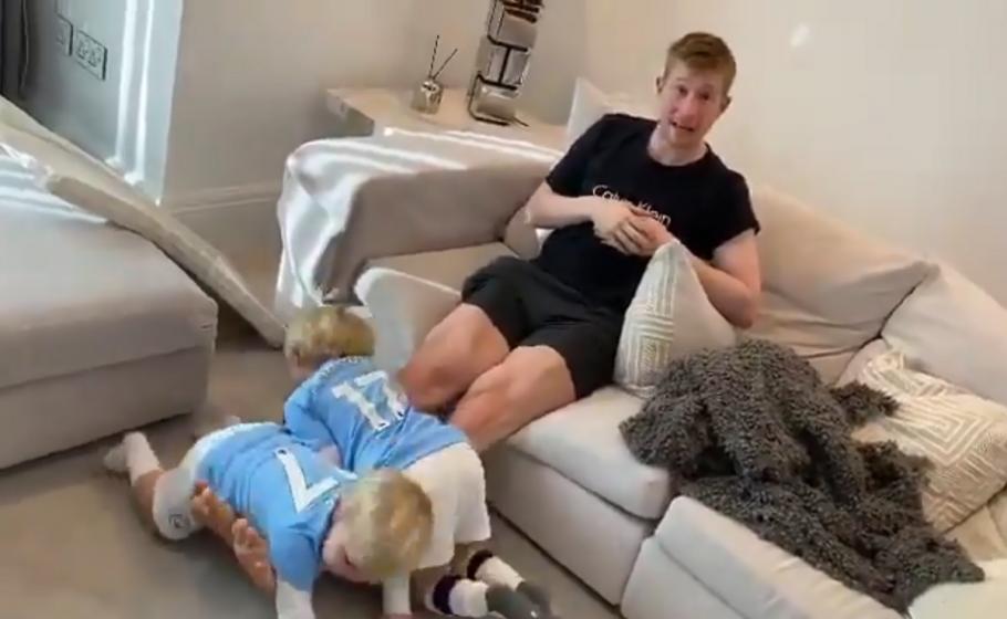 Kevin de Bruyne, Manchester City Kevin de Bruyne, în timpul antrenamentului inedit