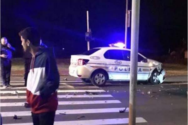 Accidentul, produs într-o intersecţie din centrul oraşului Haţeg