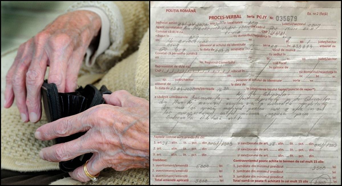 Batrana de 72 de ani din Dej, amendată cu 5000 lei