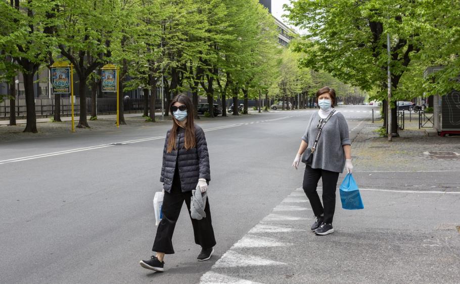 Străzi aproape pustii din cauza pandemiei de coronavirus Străzi aproape pustii din cauza pandemiei de coronavirus