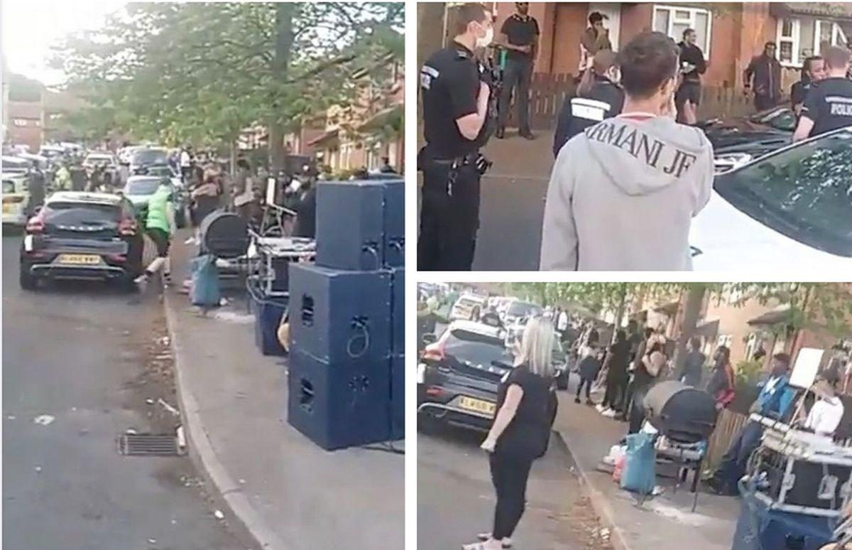 Poliția intervine la o petrecere de stradă din Nottingham, Marea Britanie