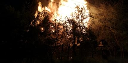 Incendiu puternic în Vâlcea