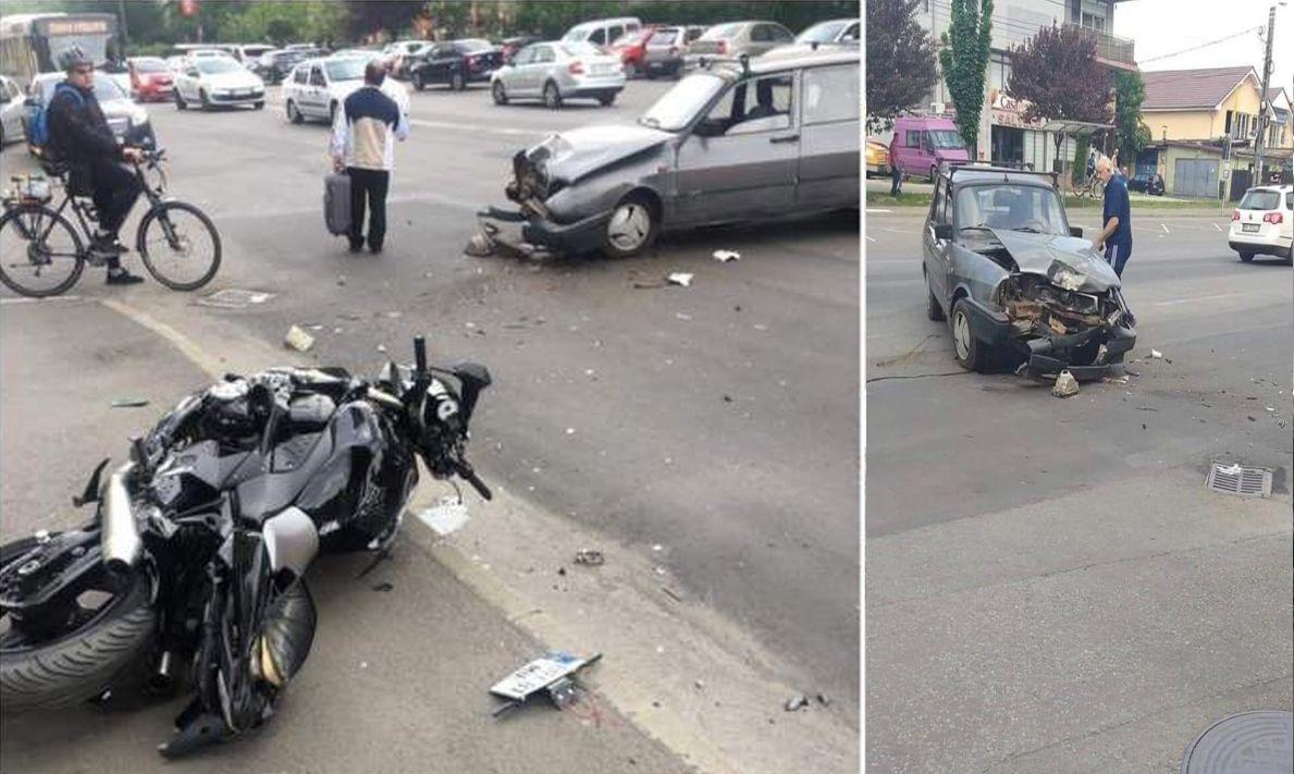 Motociclist accidentat grav la Oradea