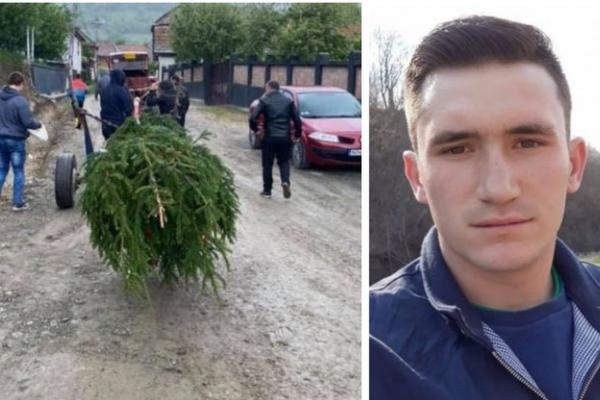 Lucian, tânărul mort în fântână, condus la groapă de o mână de oameni