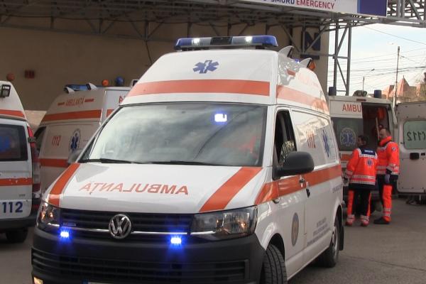 Ambulanță pregătită de plecare în misiune