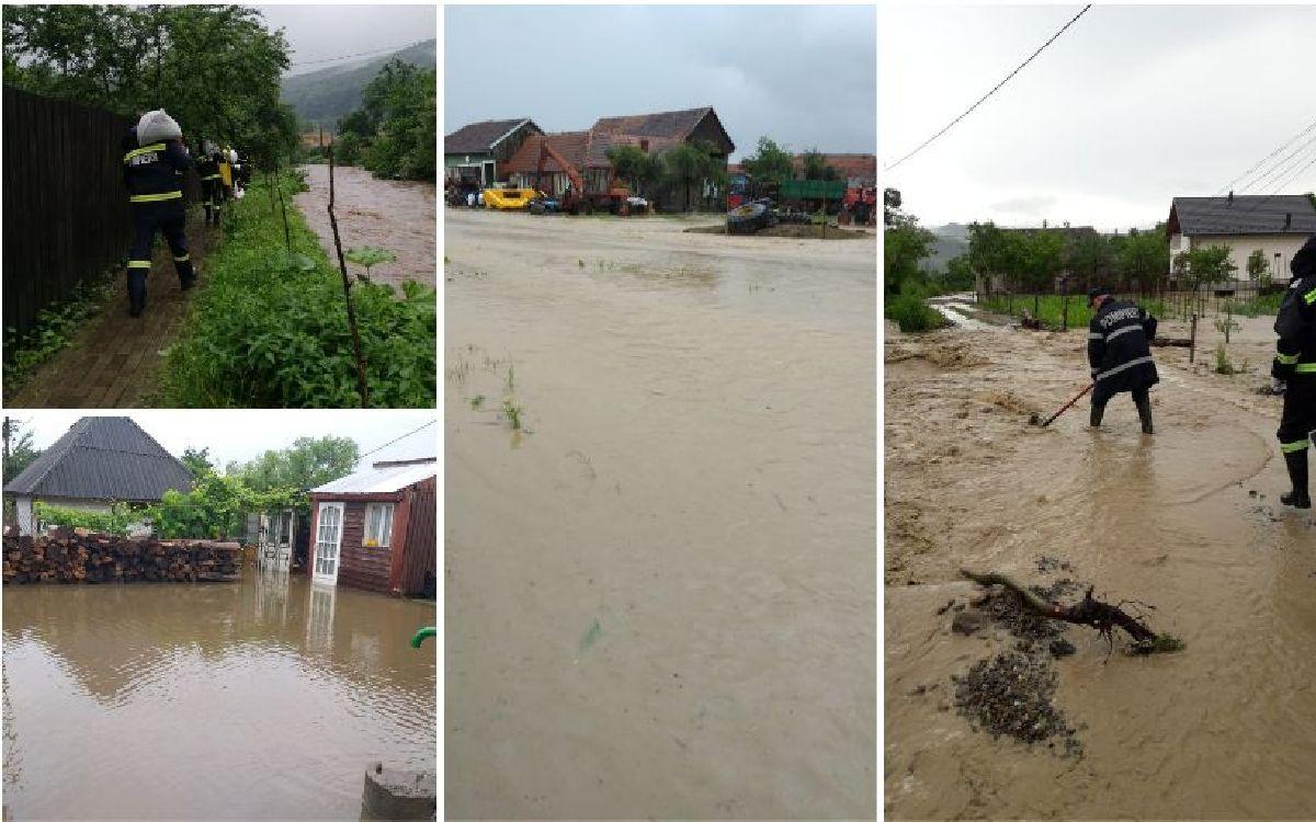 Aversele torențiale au produs inundații în 58 localități din 16 județe