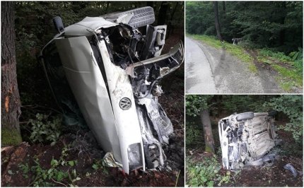 O întreagă familie, accident înfiorător la Cernești, în Maramureș