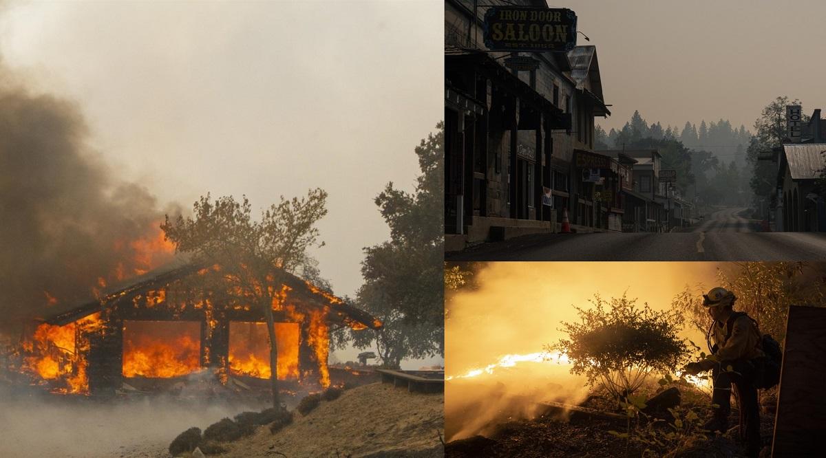 Pompierii luptă cu flăcările în California