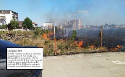 Incendiu în zona Ghencea din București, s-a emis mesaj RO-ALERT