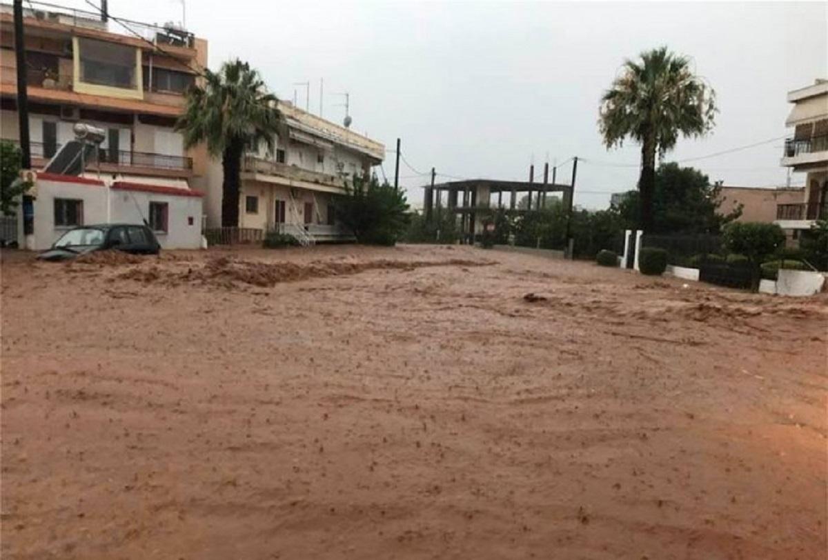 Inundații în Insula Evia din Grecia