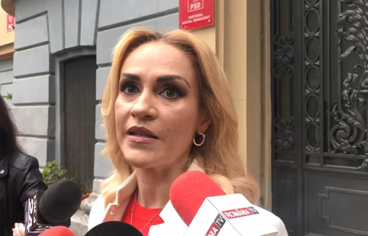 Gabriela Firea, declarații la sediul PSD din București Gabriela Firea, declarații la sediul PSD din București